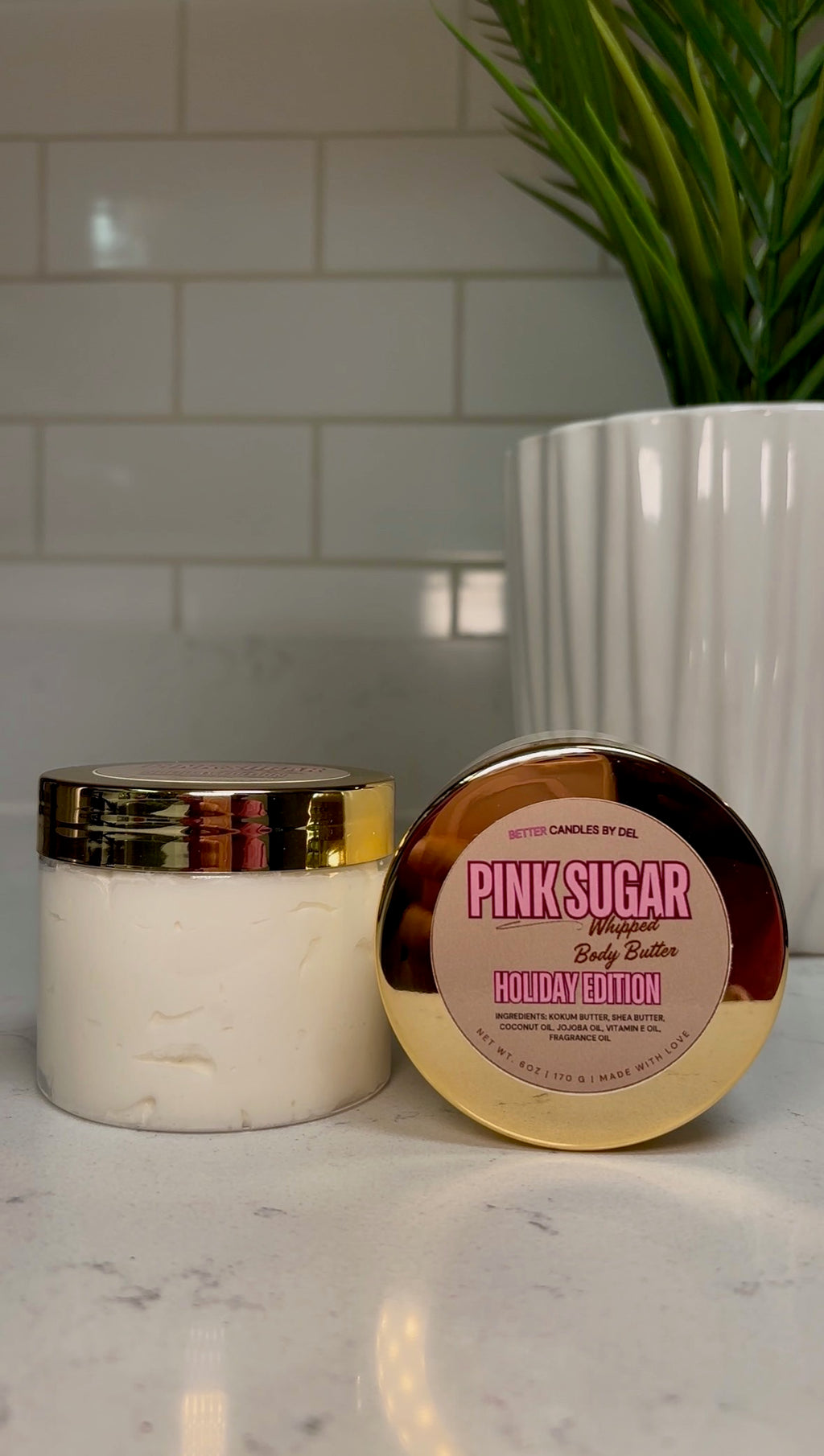 (Plastic jar) Pink Sugar Whipped Body Butter