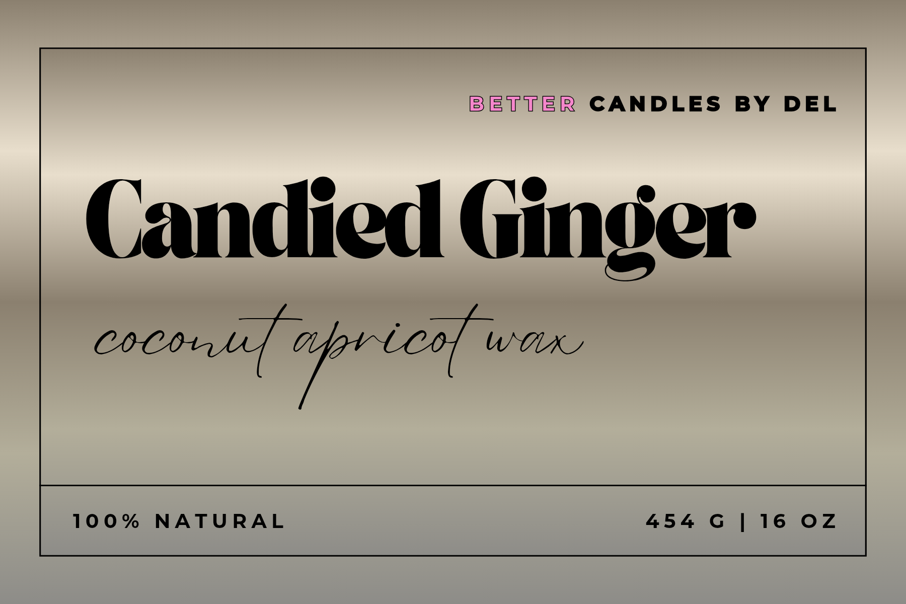 Candied Ginger 16 oz (3-wick)